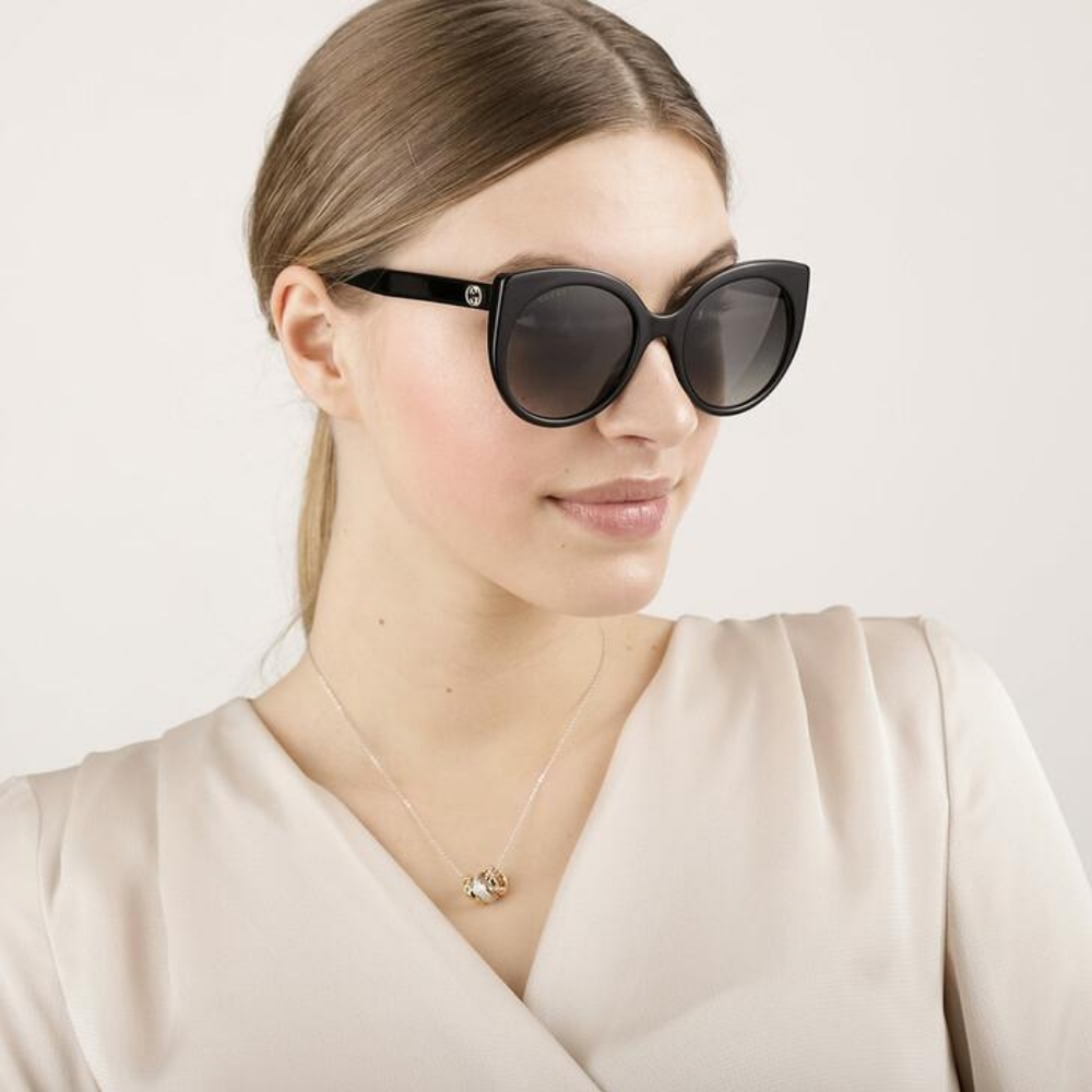 New - 💯 Original Gucci GG0325S W 001 Cat Eye Sunglasses